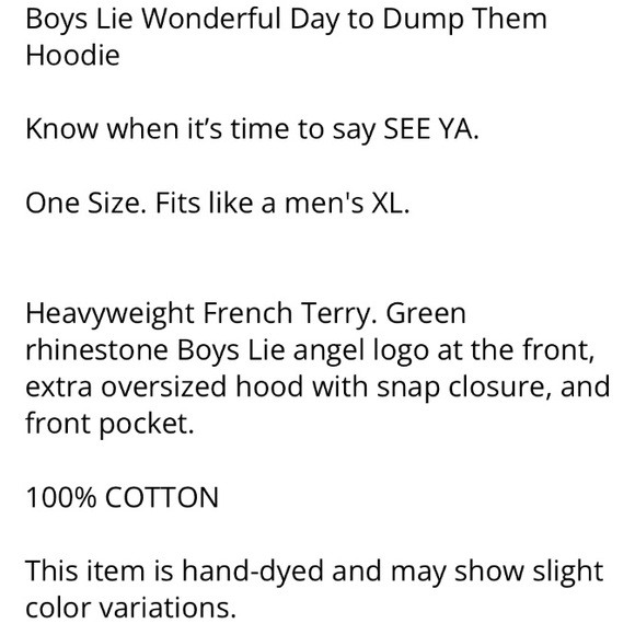 Boys Lie 💥It's Wonderful Day To Dump Them Hoodie. - Picture 17 of 17